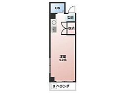 メゾン富田町 ワンルームの間取図画像