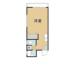 ベルハイム ワンルームの間取図画像