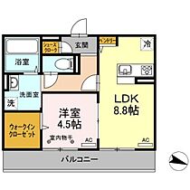 岡山県岡山市中区平井6丁目（賃貸アパート1LDK・2階・42.93㎡） その2