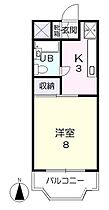 岡山県岡山市北区厚生町1丁目（賃貸マンション1K・4階・24.58㎡） その2