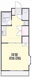 コーポ新川 1Kの間取図画像