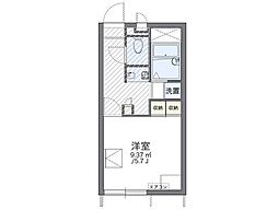 レオパレス西大寺南 1Kの間取図画像