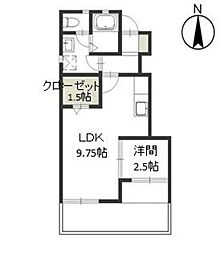 ボア・ラヴィーヌF 1LDKの間取図画像