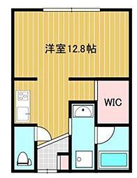 ラ・ターシュ広瀬町 ワンルームの間取図画像