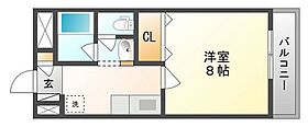 岡山県岡山市北区富町1丁目（賃貸マンション1K・3階・25.74㎡） その2