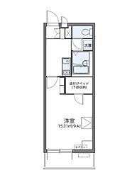 レオパレスセーグオリゾン 1Kの間取図画像