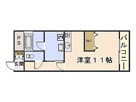 岡山県岡山市中区平井5丁目（賃貸マンション1R・3階・27.00㎡） その2