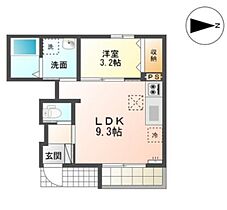 岡山県岡山市中区長岡（賃貸アパート1LDK・1階・33.02㎡） その2