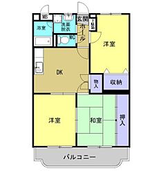 メゾンエトワール 3DKの間取図画像