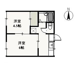 岡山県岡山市中区赤田（賃貸アパート2K・2階・29.80㎡） その2