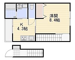 Sorrisoseto 1Kの間取図画像