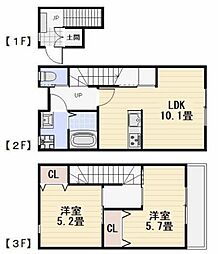 maisonohana 2LDKの間取図画像
