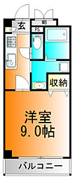 ルミナスライフ 1Kの間取図画像