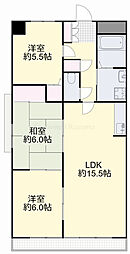 コニファープラザ 3LDKの間取図画像