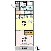 岡山県岡山市北区西崎2丁目（賃貸アパート1DK・1階・33.61㎡） その2