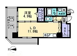 ハアラン国体町 1LDKの間取図画像