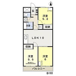ソーシャルオオモリ 3LDKの間取図画像