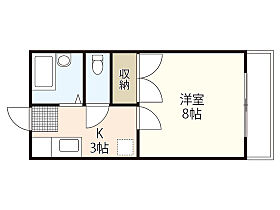 岡山県岡山市北区番町2丁目（賃貸アパート1K・1階・24.64㎡） その2