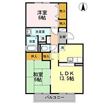 岡山県岡山市北区野田4丁目（賃貸アパート2LDK・2階・56.20㎡） その2