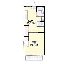 春日町マンション 1LDKの間取図画像