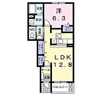 岡山県岡山市北区門前（賃貸アパート1LDK・1階・46.49㎡） その2