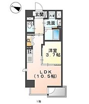 岡山県岡山市北区清輝橋3丁目（賃貸マンション1LDK・4階・36.52㎡） その2