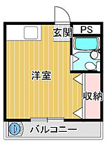 岡山県岡山市北区舟橋町（賃貸アパート1R・2階・18.40㎡） その2