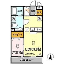 岡山県岡山市北区今8丁目（賃貸アパート1LDK・1階・33.39㎡） その2