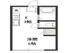 岡山県岡山市北区北方1丁目（賃貸アパート1K・1階・20.46㎡） その2