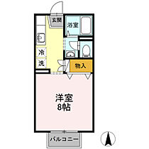 岡山県岡山市北区野殿東町（賃貸アパート1R・2階・26.80㎡） その2