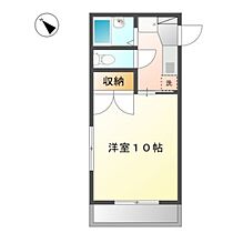 岡山県岡山市北区下中野（賃貸マンション1K・4階・28.49㎡） その2