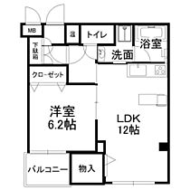 岡山県岡山市北区表町2丁目（賃貸マンション1LDK・3階・47.32㎡） その2