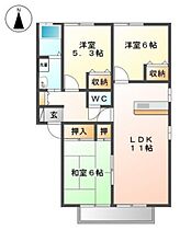 岡山県岡山市北区中仙道2丁目（賃貸アパート3LDK・2階・64.82㎡） その2