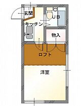 岡山県岡山市北区西古松西町（賃貸アパート1K・1階・16.38㎡） その2