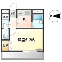 岡山県岡山市北区津島福居1丁目（賃貸アパート1K・1階・20.70㎡） その2