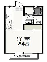 岡山県岡山市北区津島東2丁目（賃貸アパート1K・2階・26.49㎡） その2