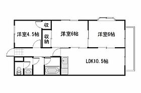 岡山県岡山市南区福島1丁目（賃貸マンション3LDK・3階・58.32㎡） その2