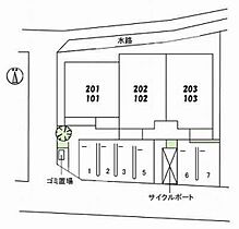 岡山県岡山市北区津島東2丁目（賃貸アパート1LDK・1階・43.83㎡） その16