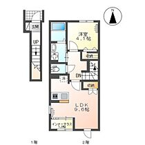 岡山県岡山市中区乙多見（賃貸アパート1LDK・2階・42.82㎡） その2