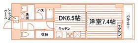 岡山県岡山市北区東古松1丁目（賃貸マンション1DK・4階・37.45㎡） その2