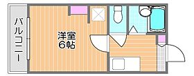 岡山県岡山市北区南方4丁目（賃貸アパート1K・2階・16.47㎡） その2