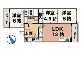 ハピネス  ｜ 兵庫県神戸市垂水区福田４丁目（賃貸マンション3LDK・3階・65.49㎡） その2