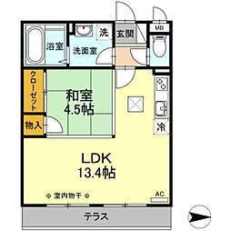 間取図画像 1LDK