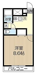 AmourBLANC 1Kの間取図画像