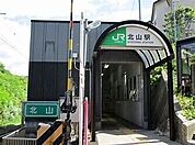 北山駅(JR東日本 仙山線) 593m