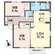 ファミールコート・パル 102 ｜ 宮城県仙台市宮城野区小鶴2丁目3-6（賃貸アパート2LDK・1階・58.00㎡） その2