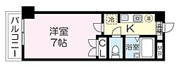 サンシティ柏木1 1Kの間取図画像