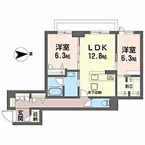 グリスィーヌ  ｜ 宮城県仙台市若林区六丁の目北町2-10（賃貸マンション2LDK・1階・70.25㎡） その2