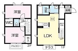 シャーメゾン泉ケ丘 2LDKの間取図画像