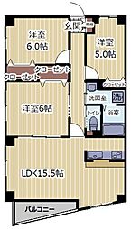 プレミュール 3LDKの間取図画像